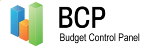 Budget Control Panel icon with text
